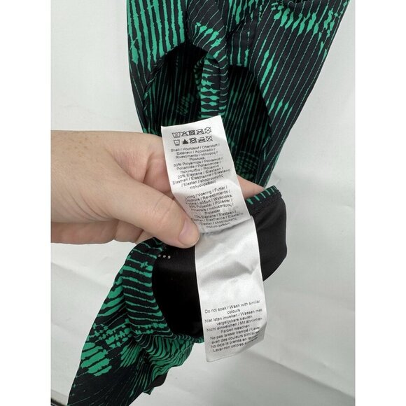 Mystic Jorun Cutout Swimsuit One Piece Women Women 38/8 Green Black Beach - Picture 6 of 13